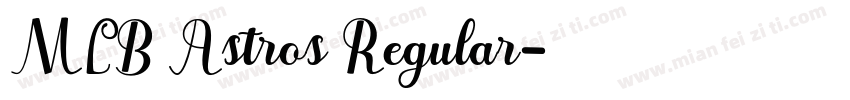 MLB Astros Regular字体转换